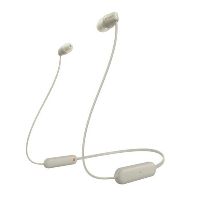 Oreillette Bluetooth Sony WI-C100 Beige Gris Oreillette Bluetooth Sony WI-C100 Beige Gris