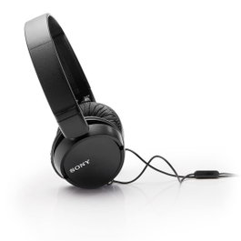 Sony MDRZX110APB, Casque Audio Pliable avec Microphone, Noir, Son Précis et Confortable