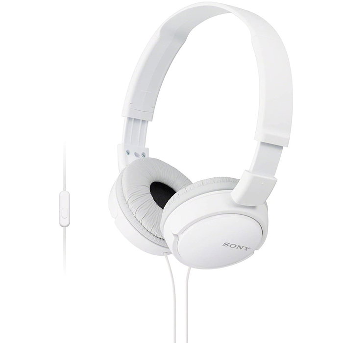 Sony MDR-ZX110AP Casque Pliable Blanc avec Microphone et Oreillettes Circum-auriculaires Sony MDR-ZX110AP Casque Pliable Blanc avec Microphone et Oreillettes Circum-auriculaires