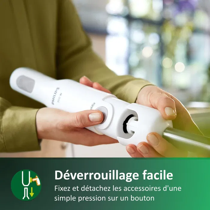 Philips HR2534/00? Mixeur Plongeant ProMix Daily Série 3000 - 650 W - Blanc - Design Ergonomique Anti-Éclaboussures - Facile à Nettoyer et à Ranger