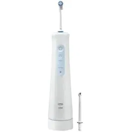 Oral-B - Hydropulseur Oral-B Aquacare 4 sans fil, Technologie Oxyjet, Brosse à dents électrique pour nettoyage interdentaire et soin des gencives, Blanc