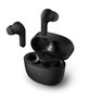 Philips TAT2206BK/00 Casque Bluetooth True Wireless Noir IPX4 - Écouteurs Intra-auriculaires avec Écouteurs et Micro