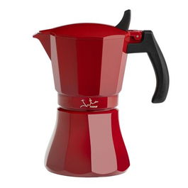 Jata Cafetière Italienne Aluminium Prête pour Induction 6 Tasses Rouge HCAF2006