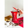 Cafetière Italienne JATA Cafetera de inducción roja vulcano Rouge Aluminium 12 Tasses (1 Unité)
