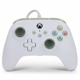 PowerA 1519365-01 Manette Xbox avec câble USB 3 m, blanc, compatible Xbox Series X/S, Xbox One et PC, licence officielle