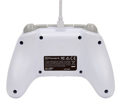 PowerA 1519365-01 Manette Xbox avec câble USB 3 m, blanc, compatible Xbox Series X/S, Xbox One et PC, licence officielle