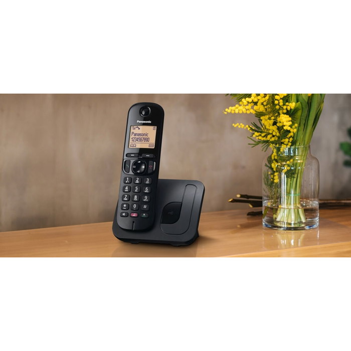 Téléphone Sans Fil Panasonic KXTGC250SPB Noir Téléphone Sans Fil Panasonic KXTGC250SPB Noir