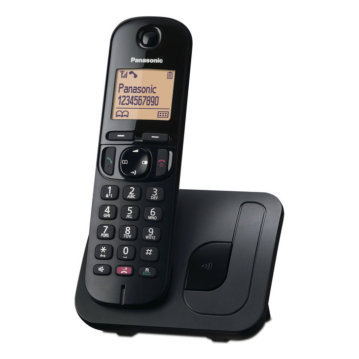 Téléphone Sans Fil Panasonic KXTGC250SPB Noir Téléphone Sans Fil Panasonic KXTGC250SPB Noir