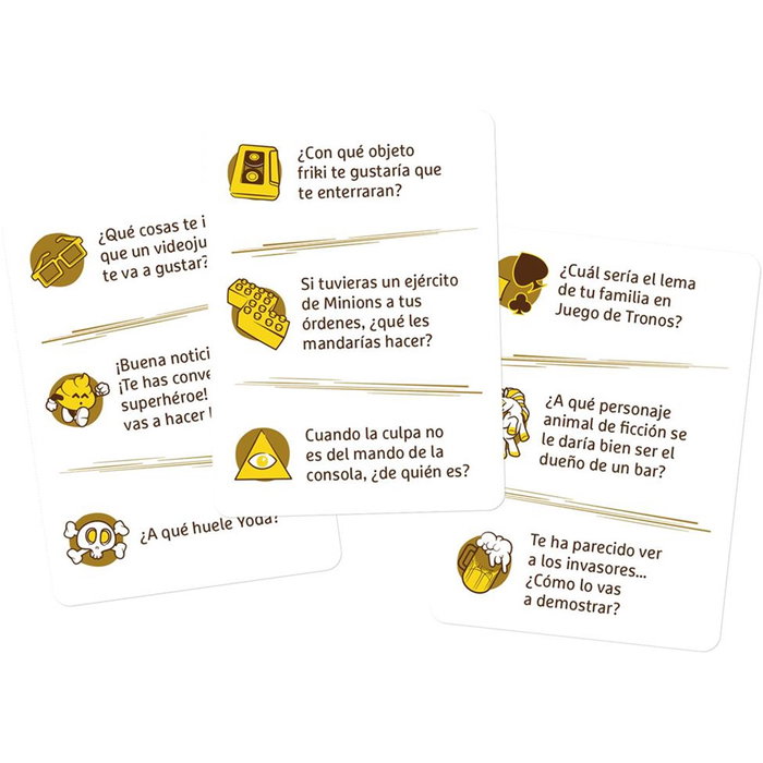 Asmodee Preguntas de Mierda Friki Jeu de société Questions Absurdes Culture Friko 4-8 Joueurs 16+ Ans Espagnol