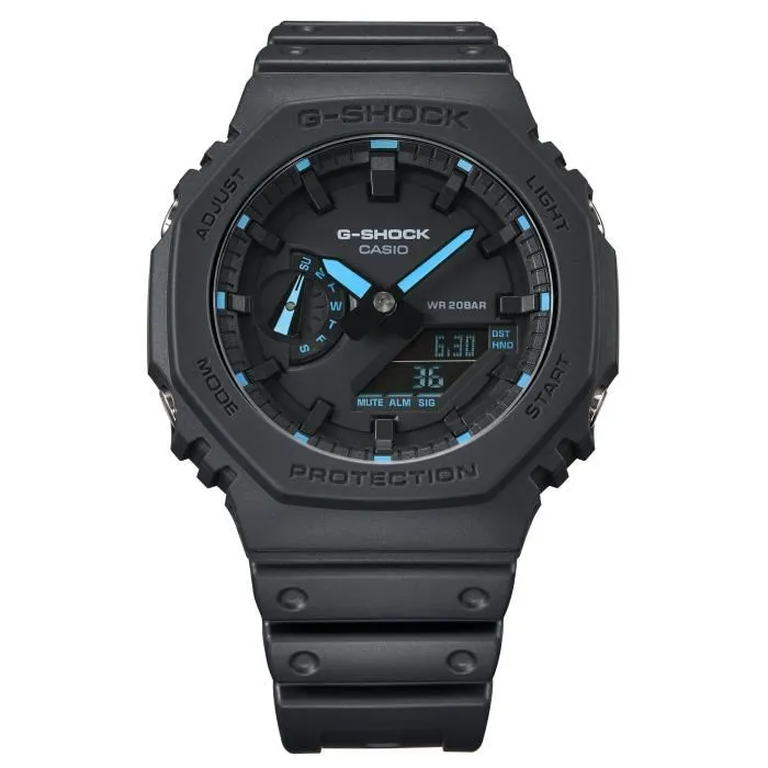 Casio G-Shock Montre résine noire et bleue
