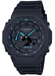 Casio G-Shock Montre résine noire et bleue