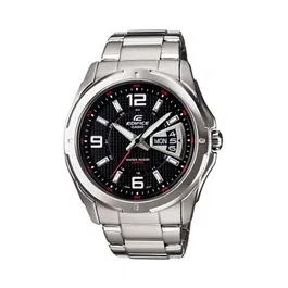 Casio EF-129D-1AVEF - Montre homme Edifice en acier inoxydable, mouvement quartz, affichage jour/date, étanche 10 bar (100m), boîtier 45 mm
