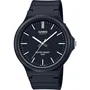 Casio Montre mixte unisexe MW-240-1EVEF noire, boîtier et bracelet en résine, verre acrylique, étanche 5 bars