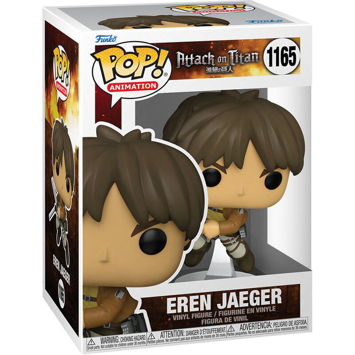 Funko - Figurine POP Attack On Titan - Eren Jaeger - Figurine en Vinyl de 9 cm dans sa Boîte Cadeau