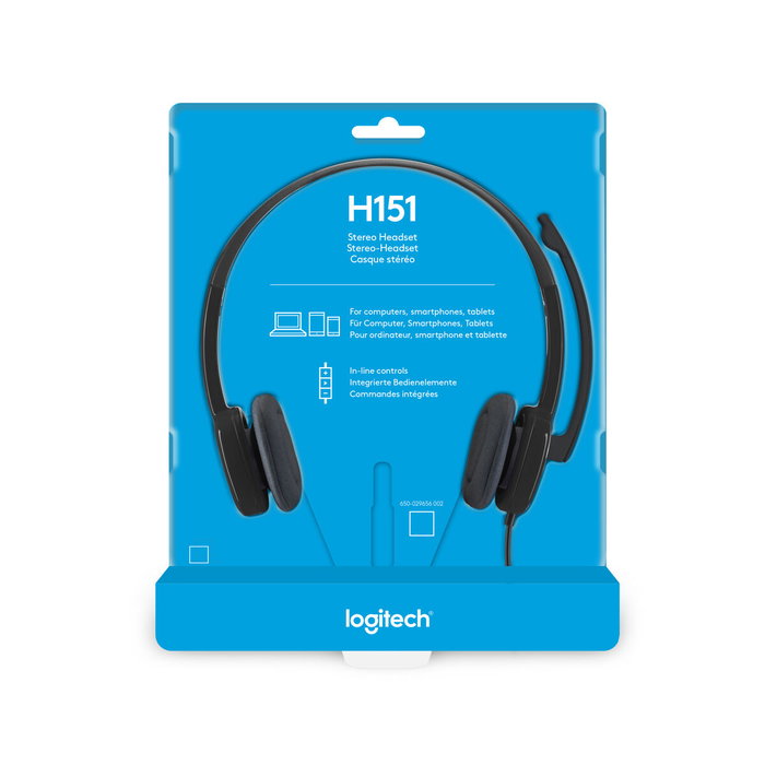 Casques avec Microphone Logitech H151 Noir