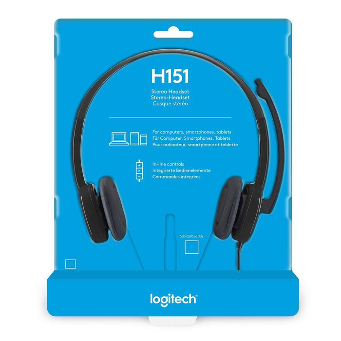 Casques avec Microphone Logitech H151 Noir