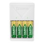 Varta 56706 Chargeur de piles universel 100-240V pour 2 ou 4 piles AA/AAA avec 4 piles AA 2100mAh incluses, charge LED, sécurité Delta V
