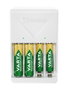 Varta 56706 Chargeur de piles universel 100-240V pour 2 ou 4 piles AA/AAA avec 4 piles AA 2100mAh incluses, charge LED, sécurité Delta V