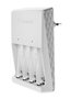Varta 56706 Chargeur de piles universel 100-240V pour 2 ou 4 piles AA/AAA avec 4 piles AA 2100mAh incluses, charge LED, sécurité Delta V