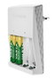 Varta 56706 Chargeur de piles universel 100-240V pour 2 ou 4 piles AA/AAA avec 4 piles AA 2100mAh incluses, charge LED, sécurité Delta V
