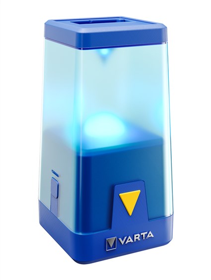 VARTA L20 - Lampe de Camping LED Multifonction à 6 piles AA, Robustes (Étanche IPX4) avec Lente Extraitable et Différents Modes de Couleur