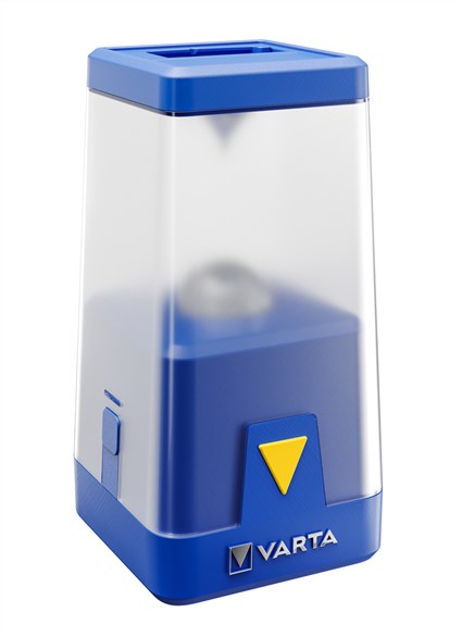 VARTA L20 - Lampe de Camping LED Multifonction à 6 piles AA, Robustes (Étanche IPX4) avec Lente Extraitable et Différents Modes de Couleur