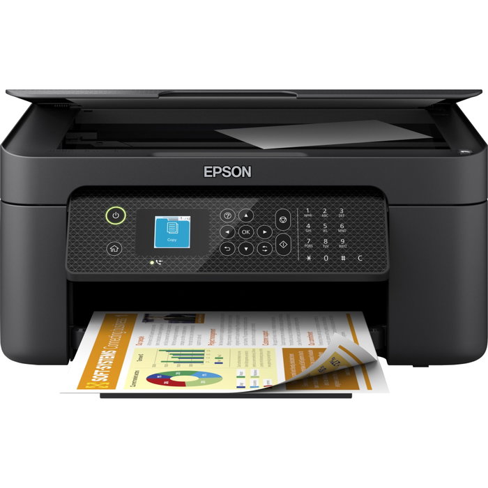 Epson WorkForce WF-2910DWF Imprimante Multifonction Couleur Wi-Fi Duplex Fax Noir