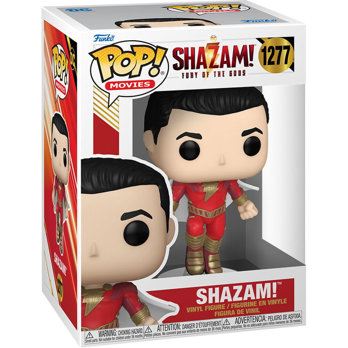 FUNKO POP DC Comics Shazam! Fury of the Gods Shazam - Figurine Vinyle Collectible de 9 cm dans sa Boîte Fenêtre FUNKO POP DC Comics Shazam! Fury of the Gods Shazam - Figurine Vinyle Collectible de 9 cm dans sa Boîte Fenêtre