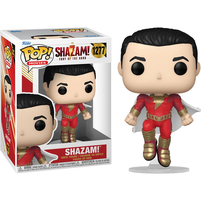 FUNKO POP DC Comics Shazam! Fury of the Gods Shazam - Figurine Vinyle Collectible de 9 cm dans sa Boîte Fenêtre FUNKO POP DC Comics Shazam! Fury of the Gods Shazam - Figurine Vinyle Collectible de 9 cm dans sa Boîte Fenêtre