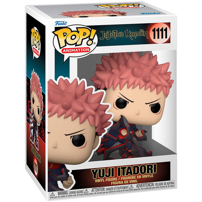 Funko Pop! Vinyl - Jujutsu Kaisen : Yuji Itadori - Figurine de collection de 9 cm avec boîte cadeau Funko Pop! Vinyl - Jujutsu Kaisen : Yuji Itadori - Figurine de collection de 9 cm avec boîte cadeau