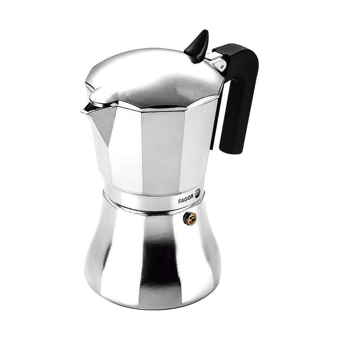 Cafetière Italienne Fagor Acier Aluminium 12 Tasses (1 Unité) Cafetière Italienne Fagor Acier Aluminium 12 Tasses (1 Unité)
