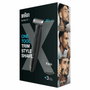 Braun Series X XT3100 Tondeuse hybride pour visage avec lame flexible 4D et 3 sabots