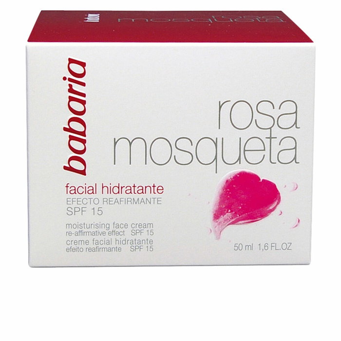 Babaria Crème visage hydratante 24h à la rose musquée SPF15 50 ml