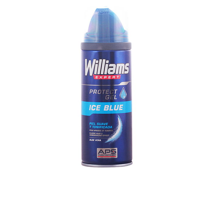 Williams Gel de Rasage Bleu Glace 200 ml aux extraits d'Aloe Vera
