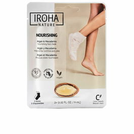 Masque pour pieds Iroha Argan Macadamia Chaussettes Noix de macadamia Argan (1 Unité)