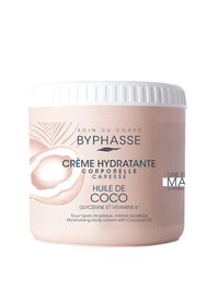 Byphasse Crème pour le Corps Hydratante à l'Huile de Coco, 500 ml