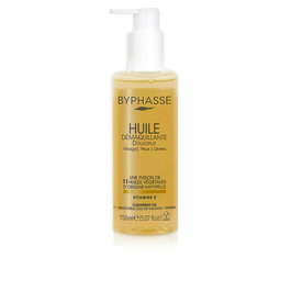 Byphasse Huile Démaquillante Douceur 150ml - Démaquillant Yeux au Bleuet pour Tous Types de Peaux
