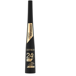 Catrice Eyeliner liquide effet mat Ultra Black 010, 24h Brush Liner à brosse longue tenue, 3 ml
