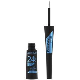 Catrice 24h Brush Liner Eyeliner Liquide Étanche à Effet Mat, Brosse Précise, Ultra Black 010, 3 ml
