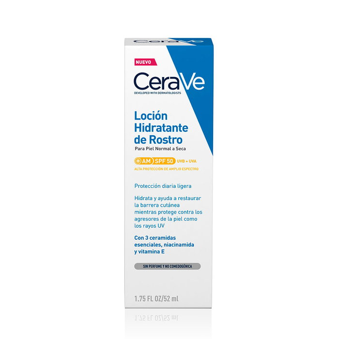 Cerave Lotion Hydratante Visage SPF 50 Peaux Normales à Sèches 52 ml