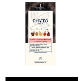 Phyto COLORATION PHYTOCOLOR #3-castaño oscuro 4 u - Teinte Châtain Foncé Naturel - 4 unités