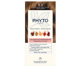 Phyto Coloration Cheveux PHYTOCOLOR #5.3 Castaño Claro Dorado 4 Unités Sans Ammoniaque Sans Silicones