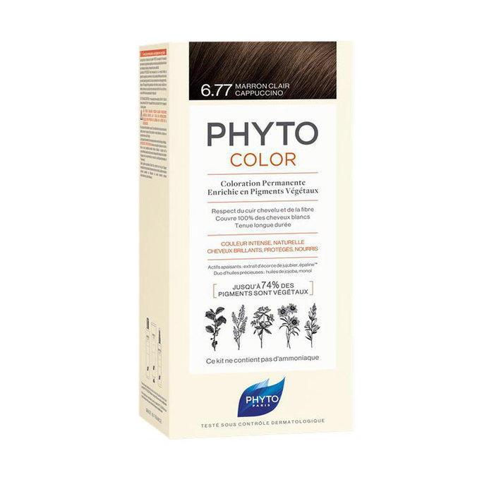 Phyto Phytocolor 6.77 marron clair capuchino (Lot de 4) Phyto Phytocolor 6.77 marron clair capuchino (Lot de 4)