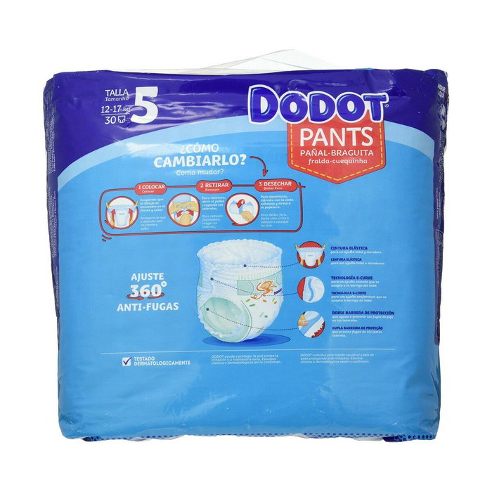 Dodot DODOT PANTS couche-culotte taille 5 12-17 kg, 30 unités