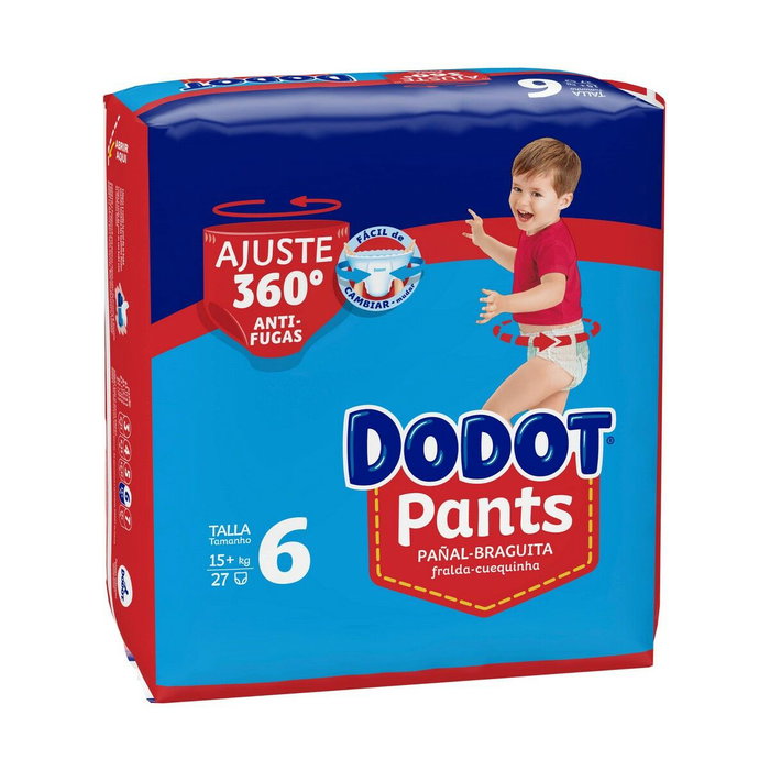 Dodot Pants Taille 6 (15+ kg) - 27 Unités
