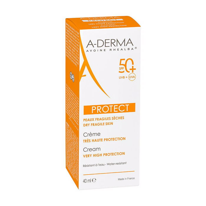 A-DERMA Crème Solaire PROTECT SPF50+ Visage 40 ml