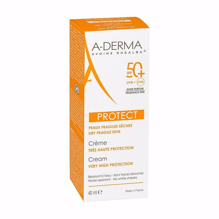 A-Derma Crème Solaire PROTECT SPF50+ sans parfum 40 ml