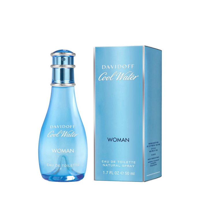 Davidoff Cool Water Woman Eau de Toilette Vaporisateur 50 mL - Parfum floral aquatique frais et sensuel pour femme Davidoff Cool Water Woman Eau de Toilette Vaporisateur 50 mL - Parfum floral aquatique frais et sensuel pour femme