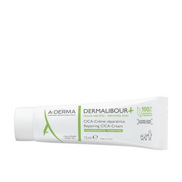 A-DERMA DERMALIBOUR+ Crème Cica-Réparatrice Visage et Corps, Apaise et Restaure les Peaux Irritées, 15 ml