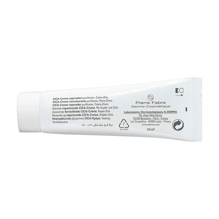 A-DERMA DERMALIBOUR+ Crème Cica-Réparatrice Visage et Corps, Apaise et Restaure les Peaux Irritées, 15 ml